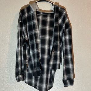 Women’s flannel with hood
